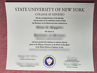 Key benefits of owning a fake SUNY Geneseo diploma